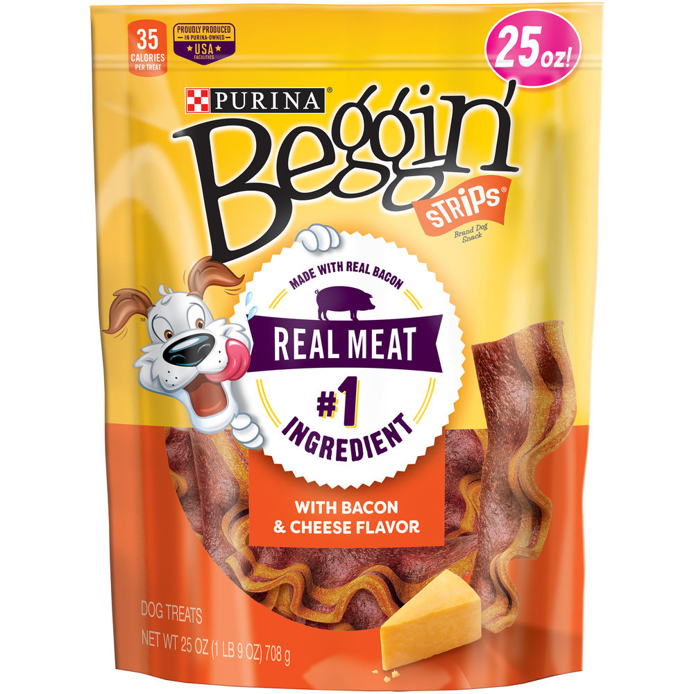 Beggin Strips Bacon & Cheese Flv 25oz nq